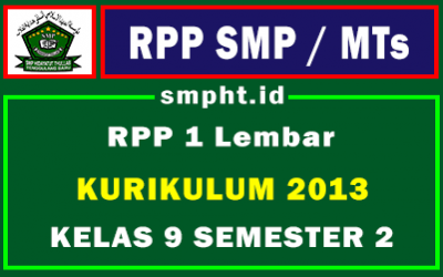 RPP 1 Lembar Kelas 9 Semester 2 - Lengkap