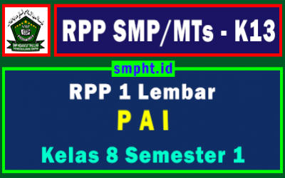 RPP 1 Lembar PAI Kelas 8 Semester Ganjil Tahun 2021