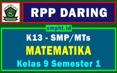 RPP Daring MTK Kelas 9 SMP Format 1 Lembar Tahun 2021-2022