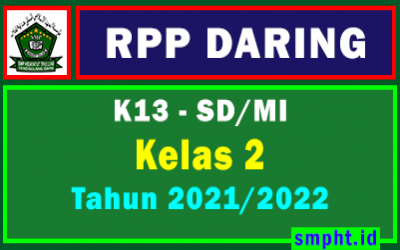 RPP Daring 1 lembar Kelas 2 SD Semester 1 dan 2 Tahun 2021-2022