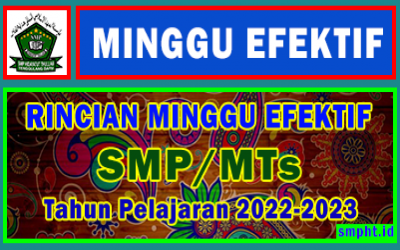 Rincian Minggu Efektif SMP Tahun 2022/2023